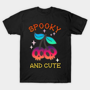 Spooky and Cute Cherry Skulls T-Shirt